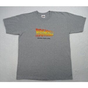 Vintage Universal Studios Japan Mens Shirt Size Large Gray Back To The Future
